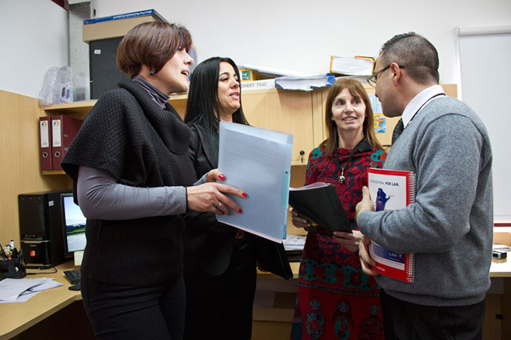 Figure 3 shows businessmen greeting while looking at eachother in the eye