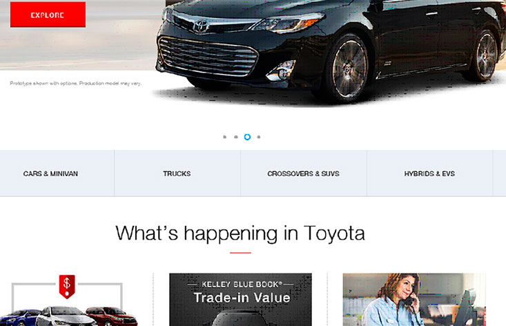 Figure 13 shows a screen capture from Toyota Company