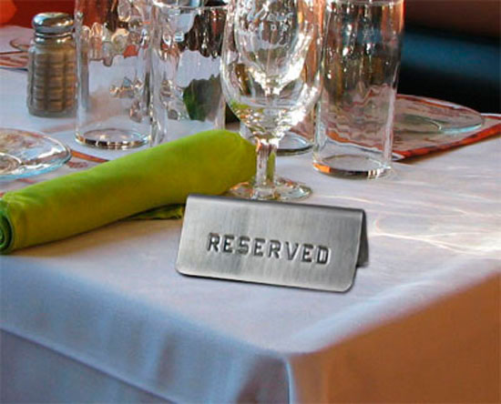 Figure 28 shows a reserved table